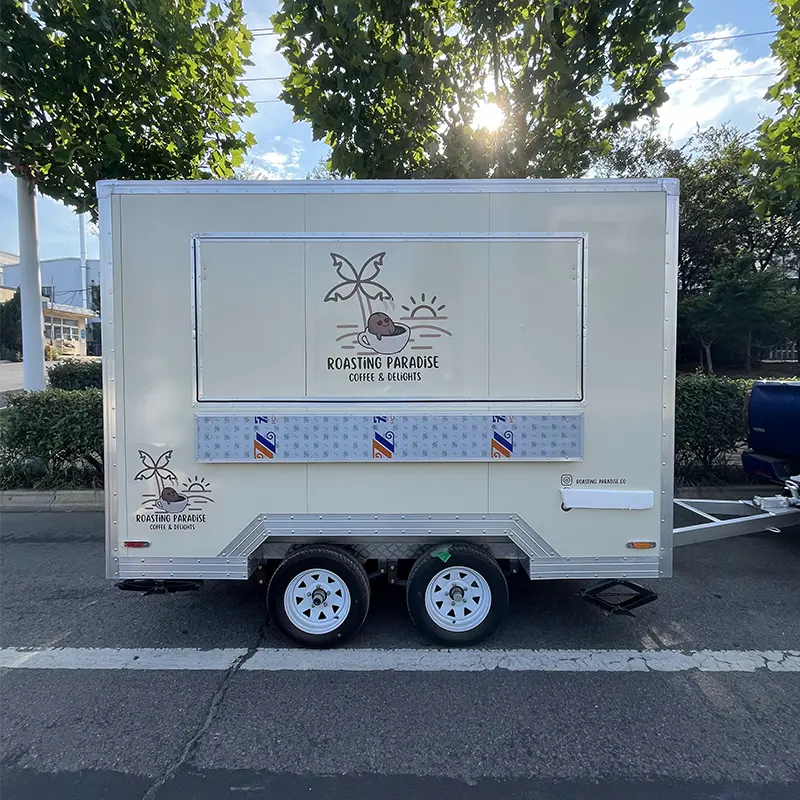 Remorque mobile commerciale avec cuisine complète