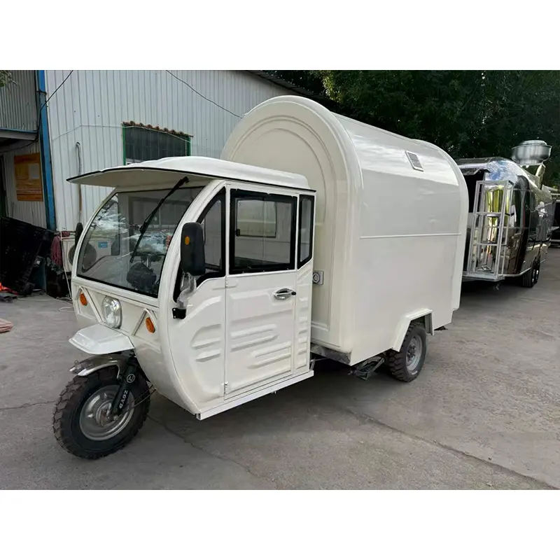 Chariot de nourriture mobile électrique à trois roues